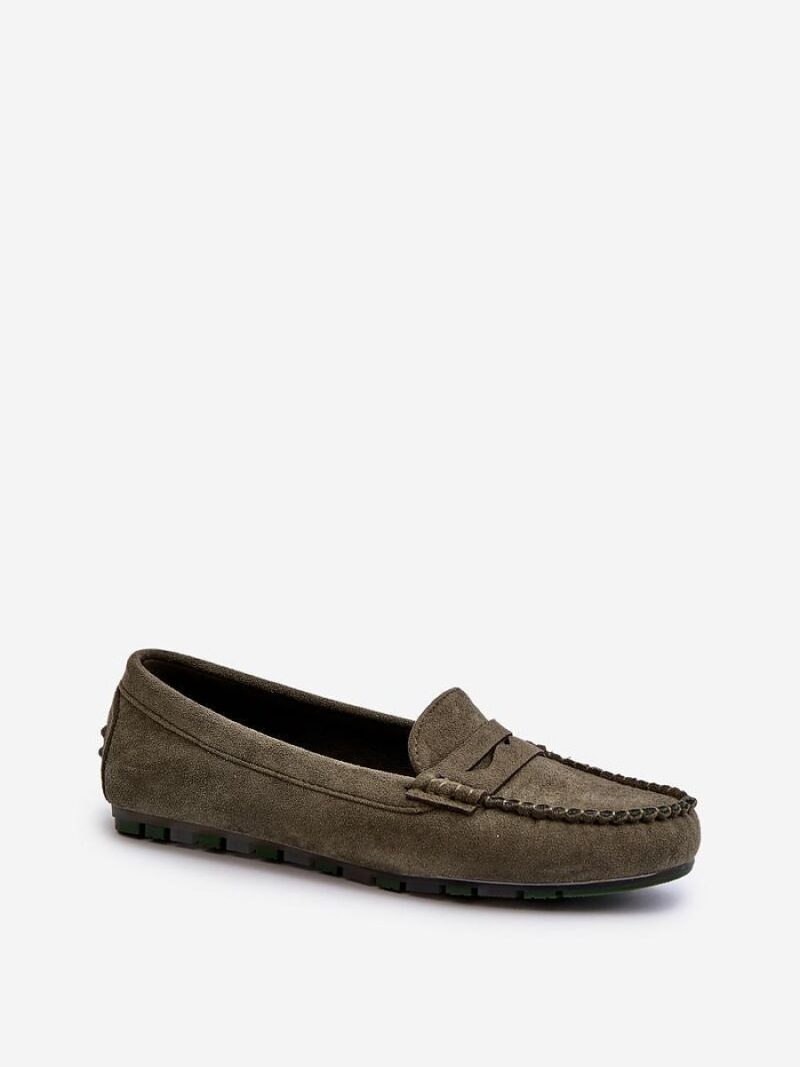 Mokasyny Model Glimris 24PB02-7673 Dark Green - Step in style - obrazek 2