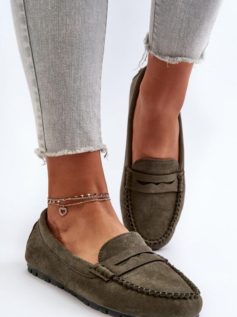 Mokasyny Model Glimris 24PB02-7673 Dark Green - Step in style - obrazek 3
