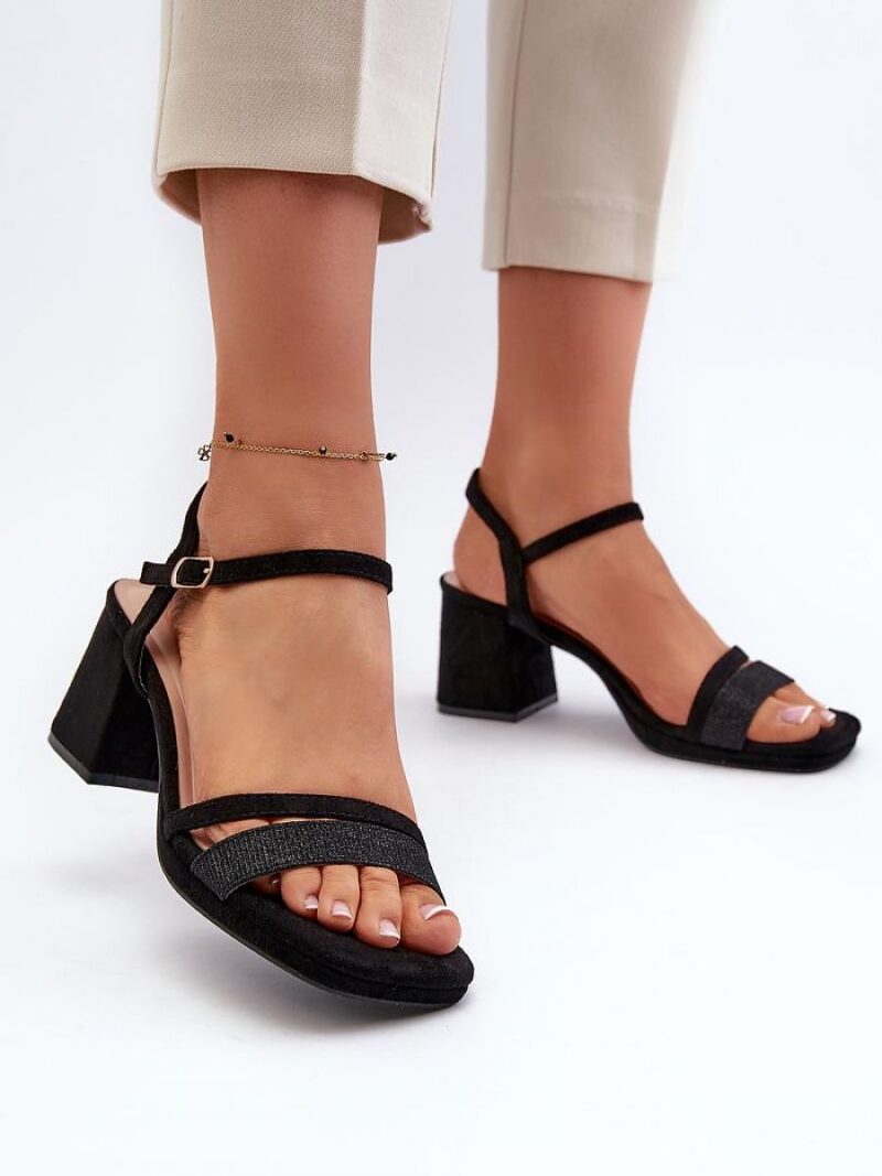 Sandały Model Tessata C-147 Black - Step in style - obrazek 3