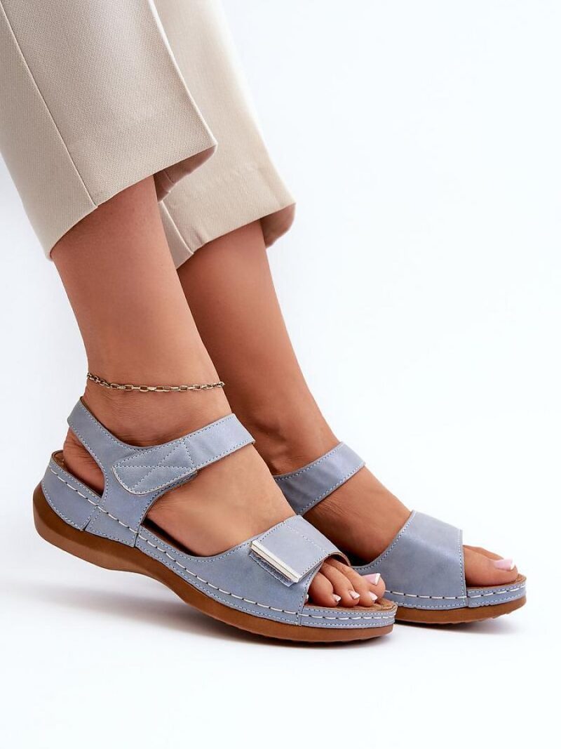 Sandały Model Iphiope 22SD98-0146 Blue - Step in style - obrazek 3