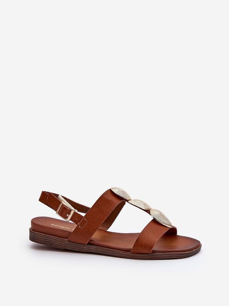 Sandały Model Sergio Leone SK072H Brown - Step in style - obrazek 2