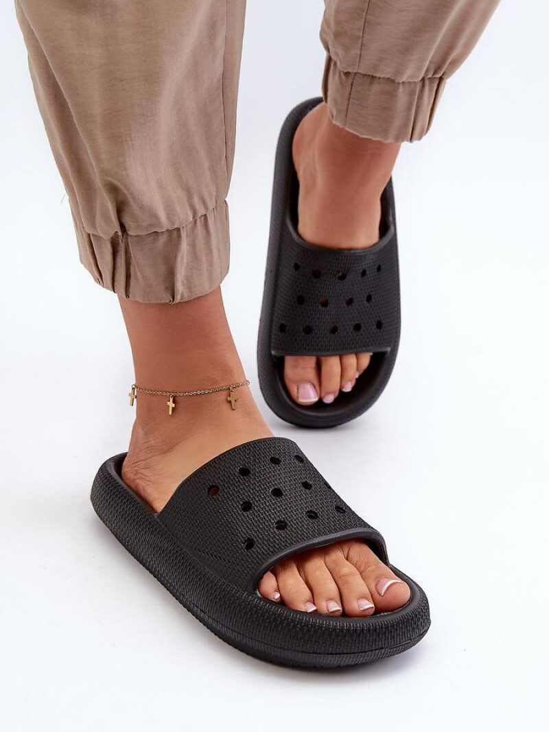 Sandał Klapki Model Beula B64 Black - Step in style - obrazek 3