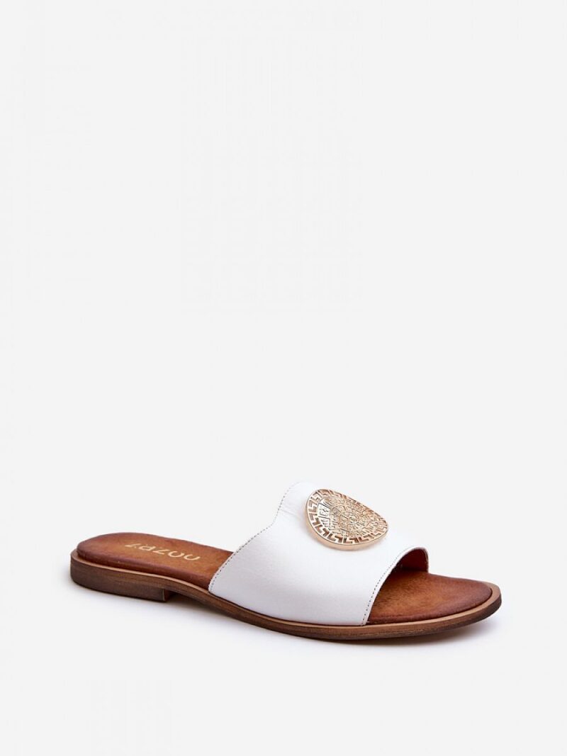 Sandał Klapki Model Zazoo 2938 White - Step in style - obrazek 2