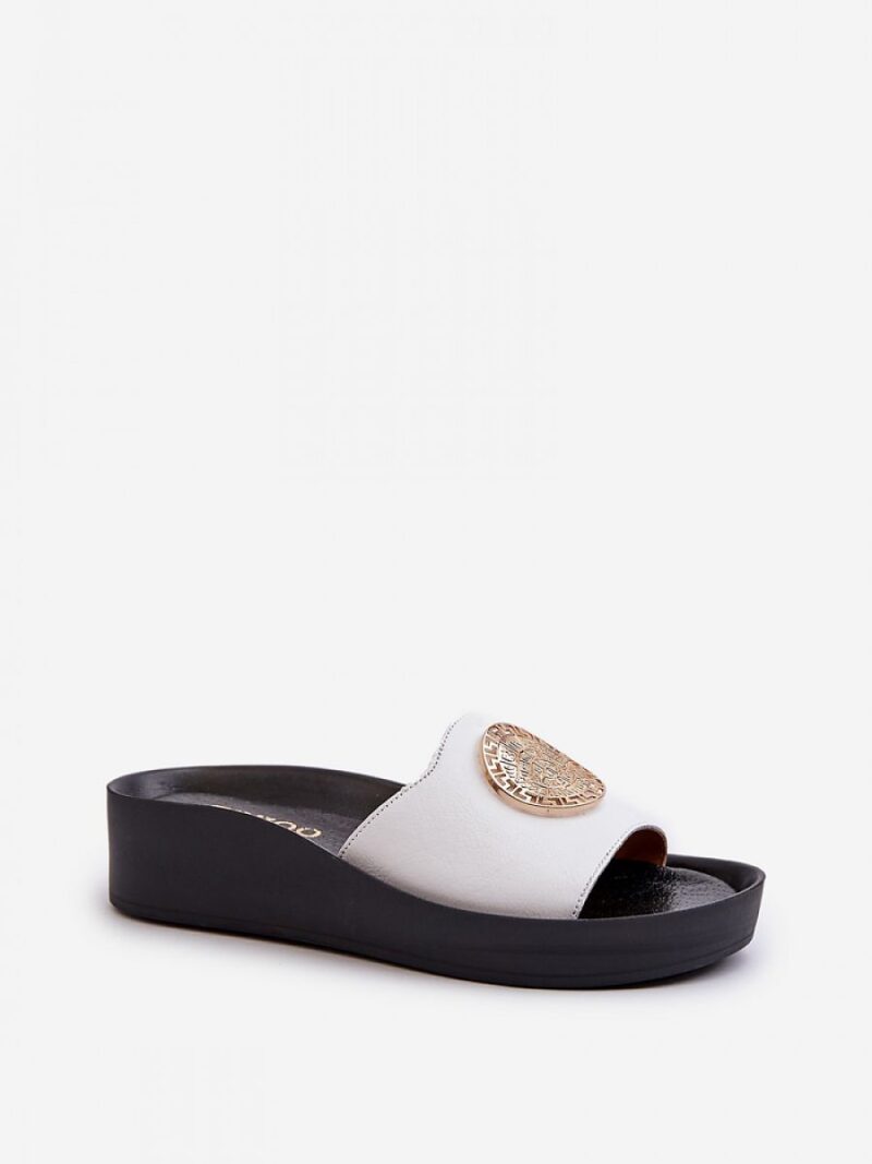 Sandał Klapki Model Zazoo 2920 White - Step in style - obrazek 2