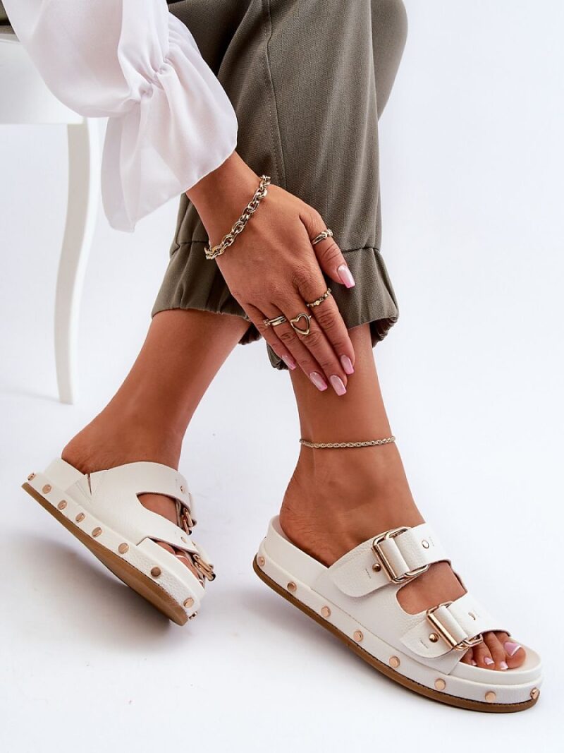 Sandał Klapki Model Big Star NN274081 White - Step in style - obrazek 3