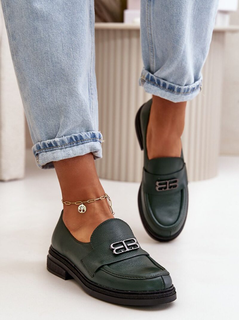 Półbuty Model Zazoo 20174 Dark Green - Step in style - obrazek 3