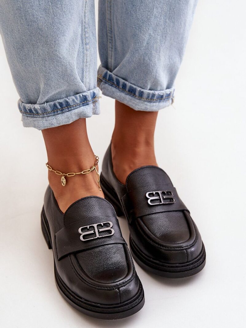 Półbuty Model Zazoo 20174 Black - Step in style - obrazek 3