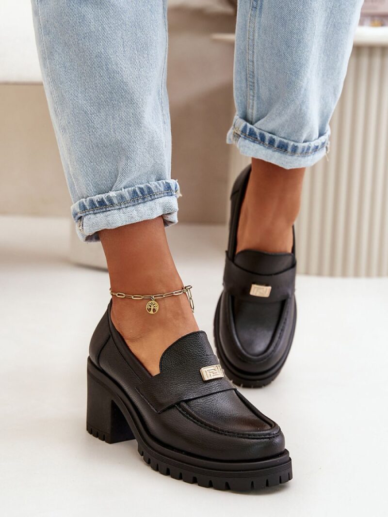 Półbuty Model Zazoo 20168 Black - Step in style - obrazek 3