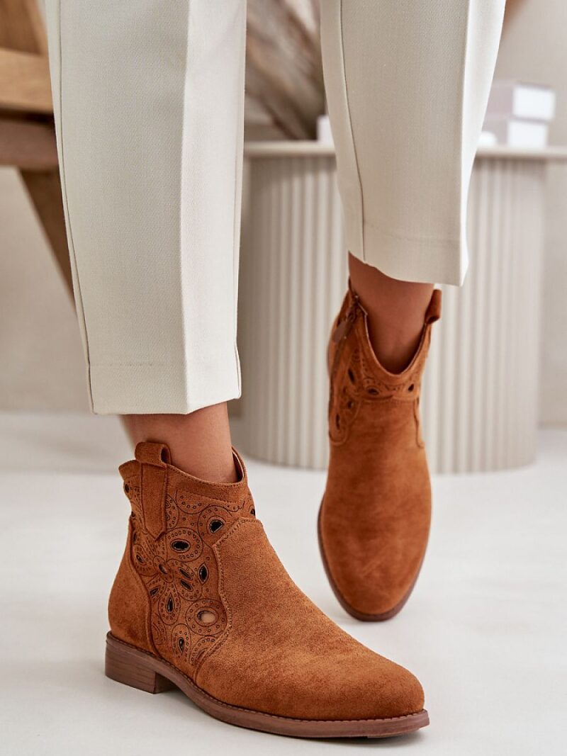 Botki Model S.Barski HY42-081 Camel - Step in style - obrazek 2