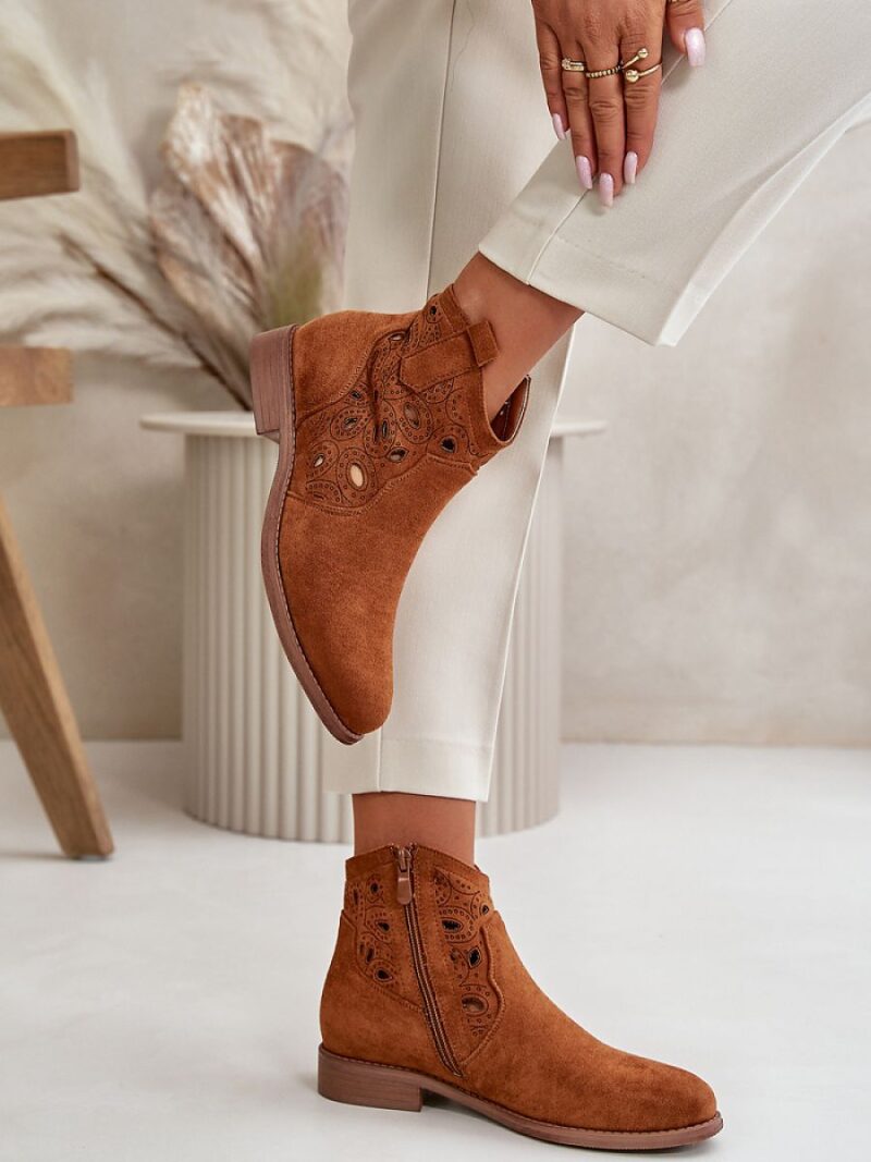 Botki Model S.Barski HY42-081 Camel - Step in style - obrazek 3