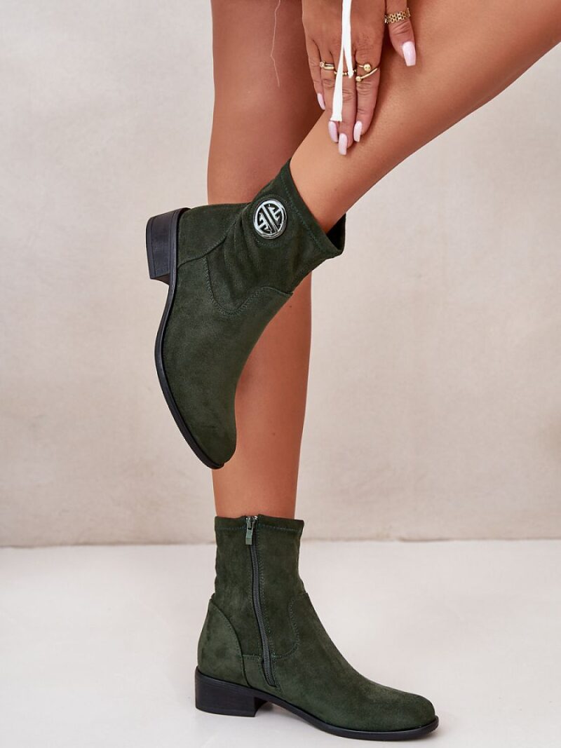 Botki Model Lerioria ASA198-28 Green - Step in style - obrazek 2