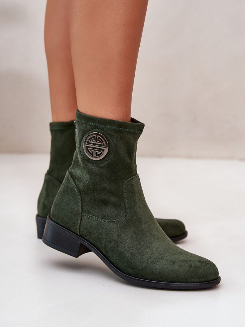 Botki Model Lerioria ASA198-28 Green - Step in style - obrazek 3