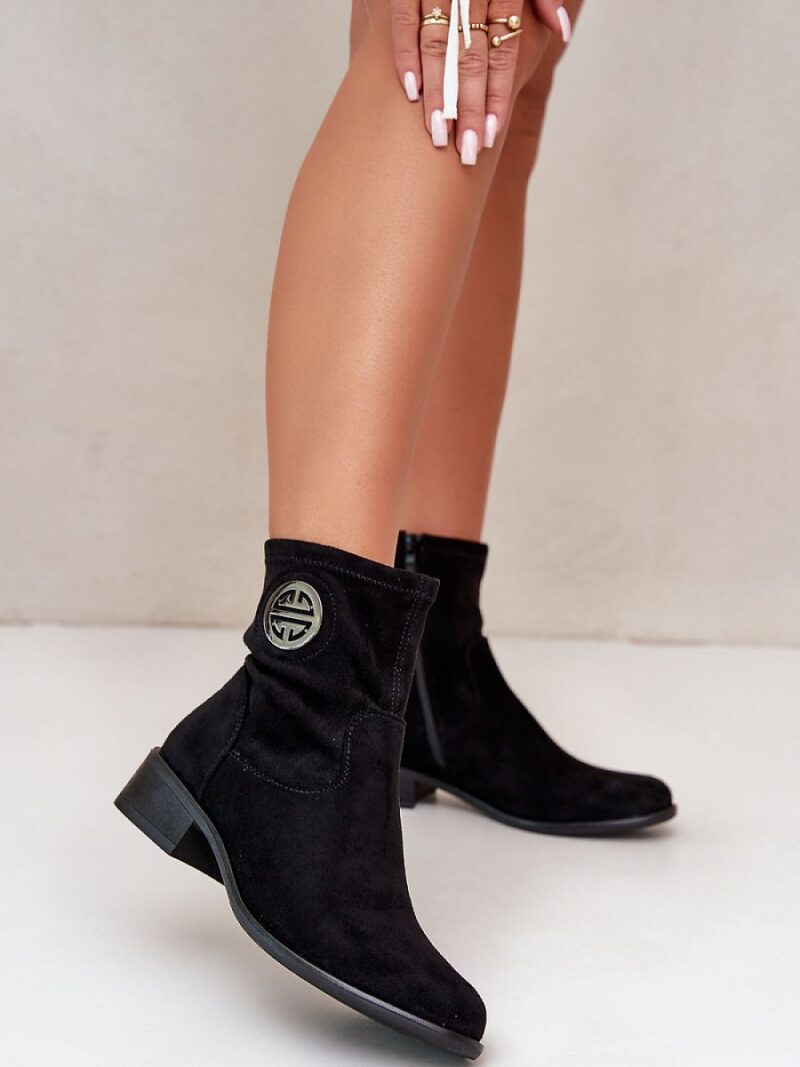 Botki Model Lerioria ASA198-28 Black - Step in style