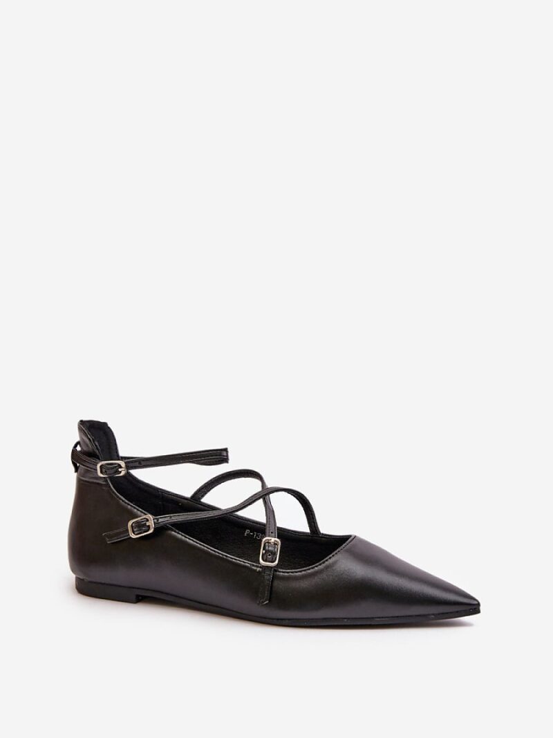Baleriny Model Violra P-1396 Black - Step in style - obrazek 2