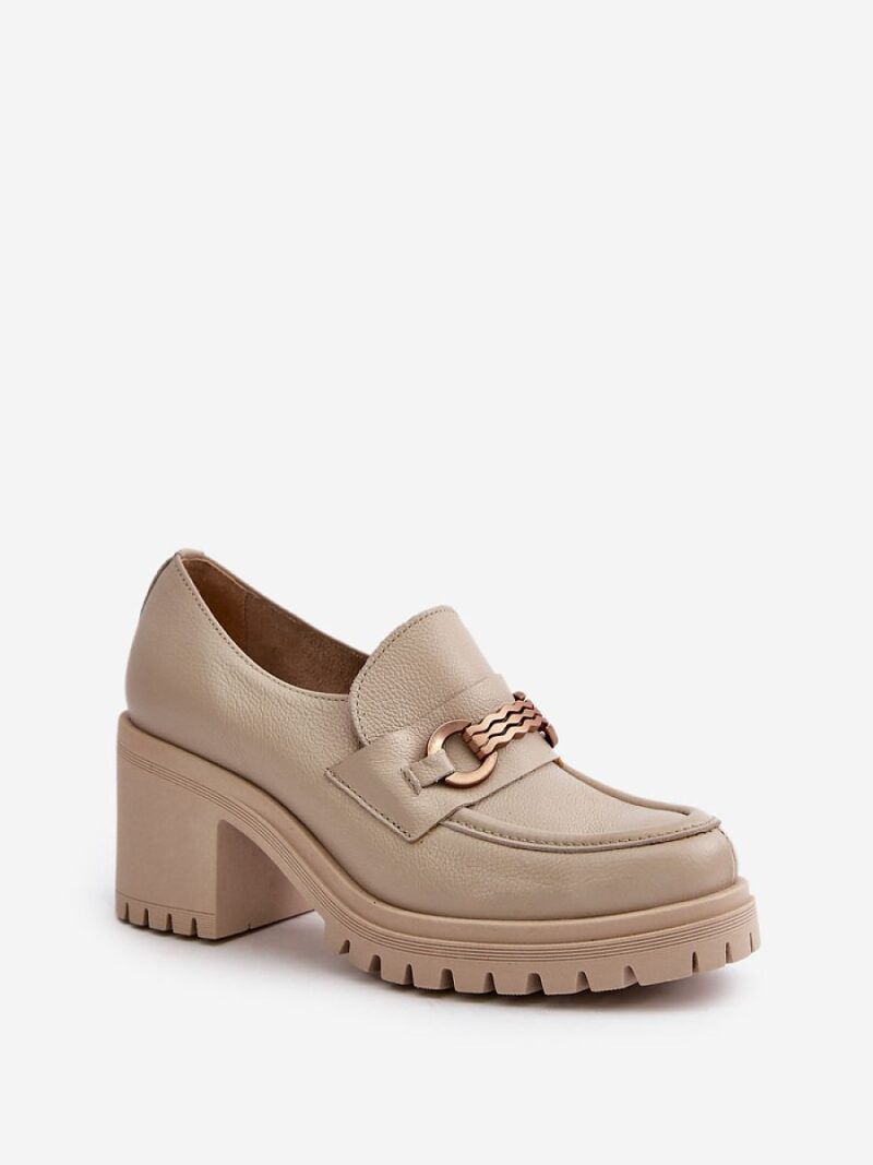 Półbuty Model Zazoo 20175 Light Beige - Step in style - obrazek 2