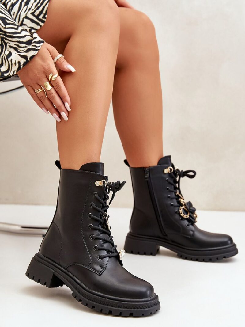 Workery Model Rianael QH7826 Black - Step in style - obrazek 3