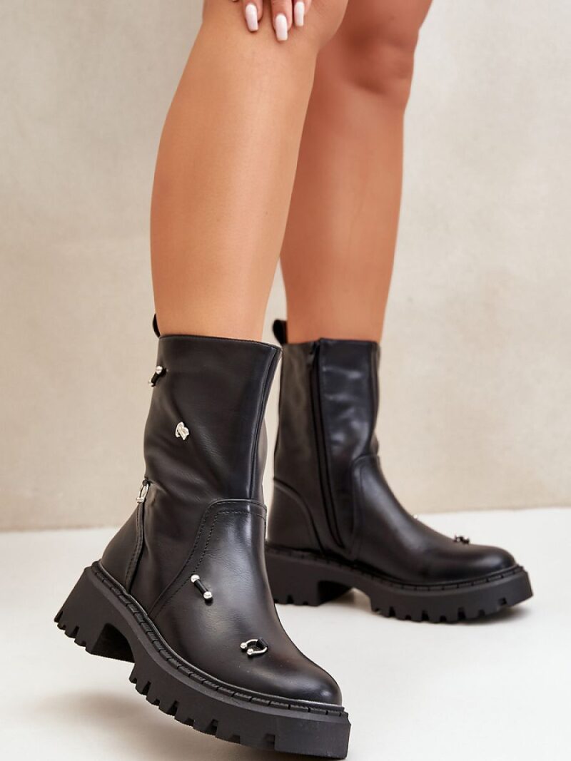Botki Model Reritha QH7817 Black - Step in style