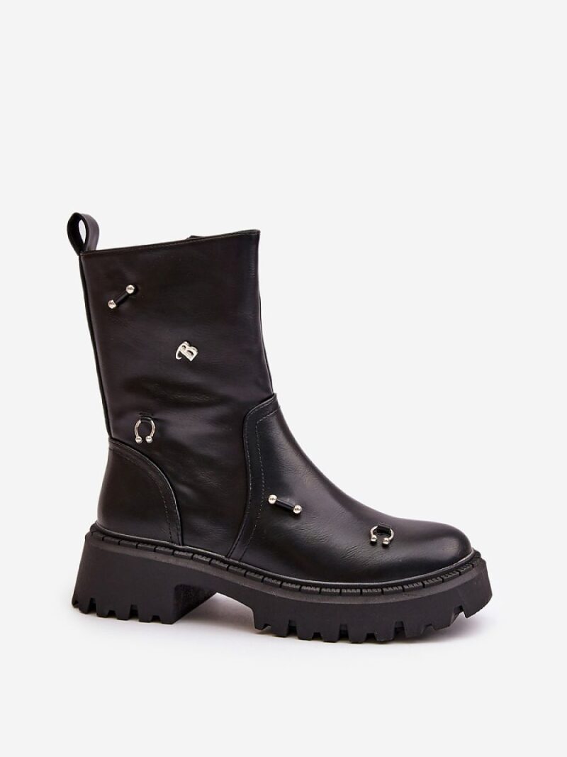 Botki Model Reritha QH7817 Black - Step in style - obrazek 2