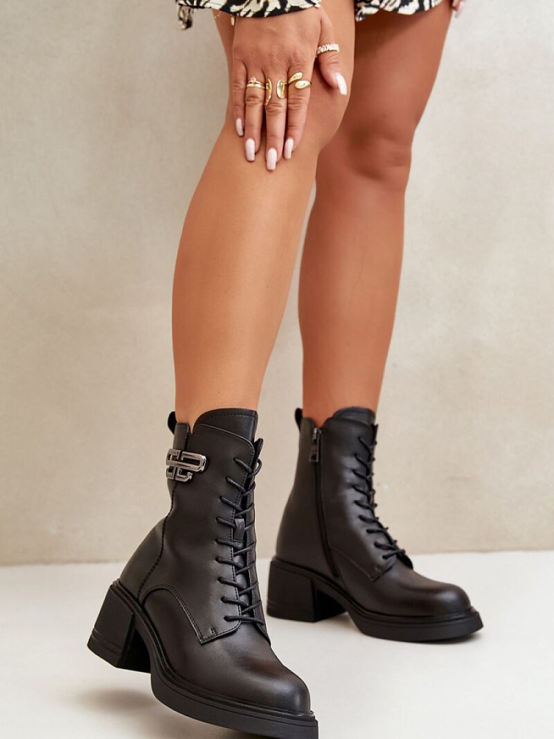 Botki Model Vinceza 66682 Black - Step in style - obrazek 3