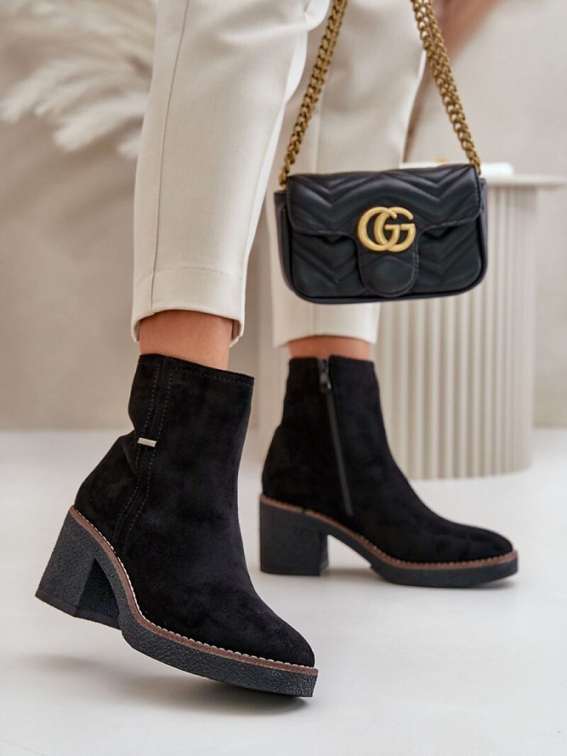 Botki Model Arkesia KE219 Black - Step in style