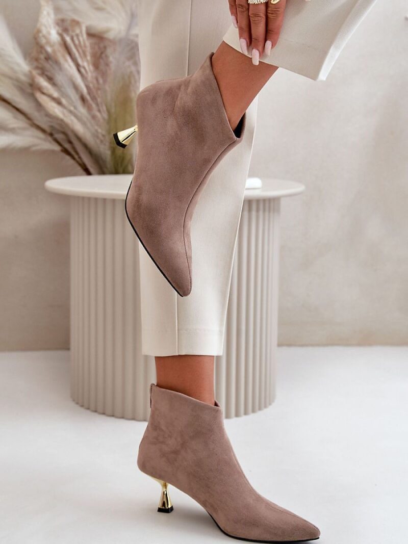 Botki Model Terlena GP13 Dark Beige - Step in style