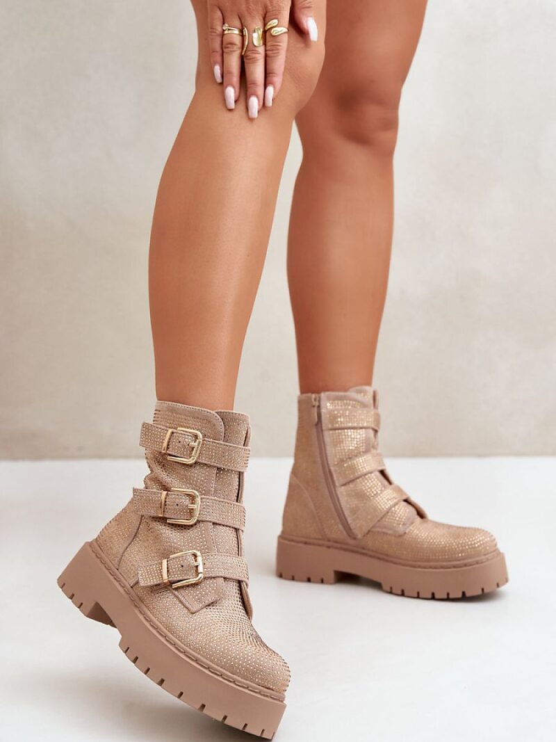 Botki Model Ciascia HB-277 Beige - Step in style
