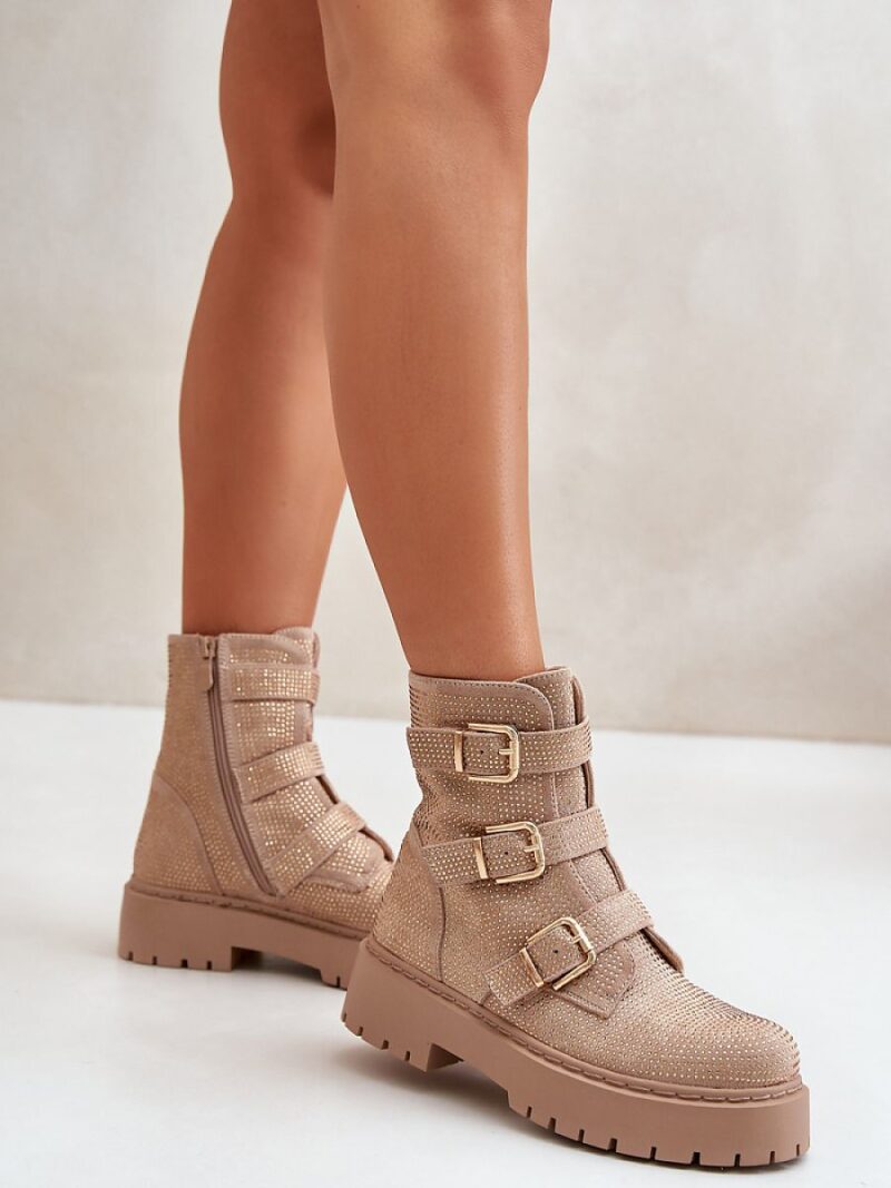 Botki Model Ciascia HB-277 Beige - Step in style - obrazek 3