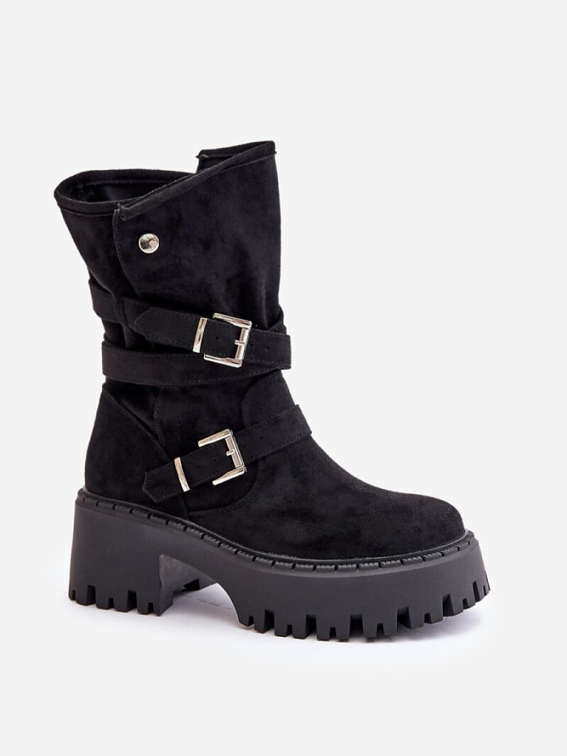 Botki Model Nerelisa QH7825 Black - Step in style - obrazek 2