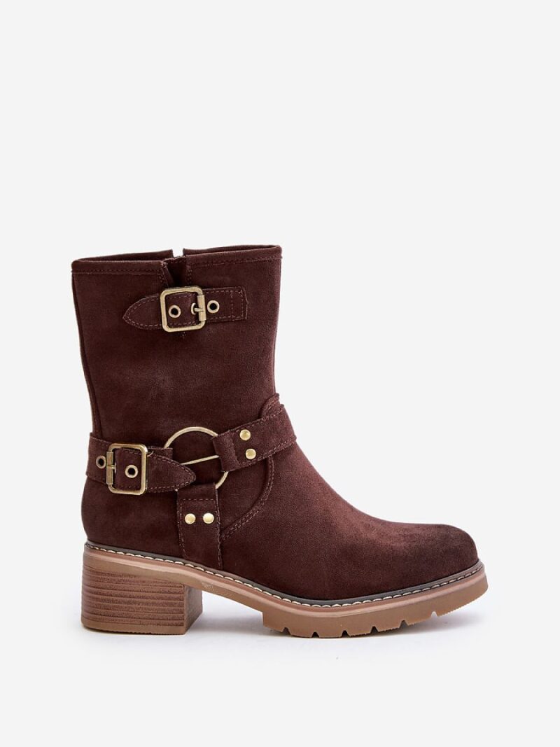Botki Model Zudra 7280 Brown - Step in style - obrazek 2