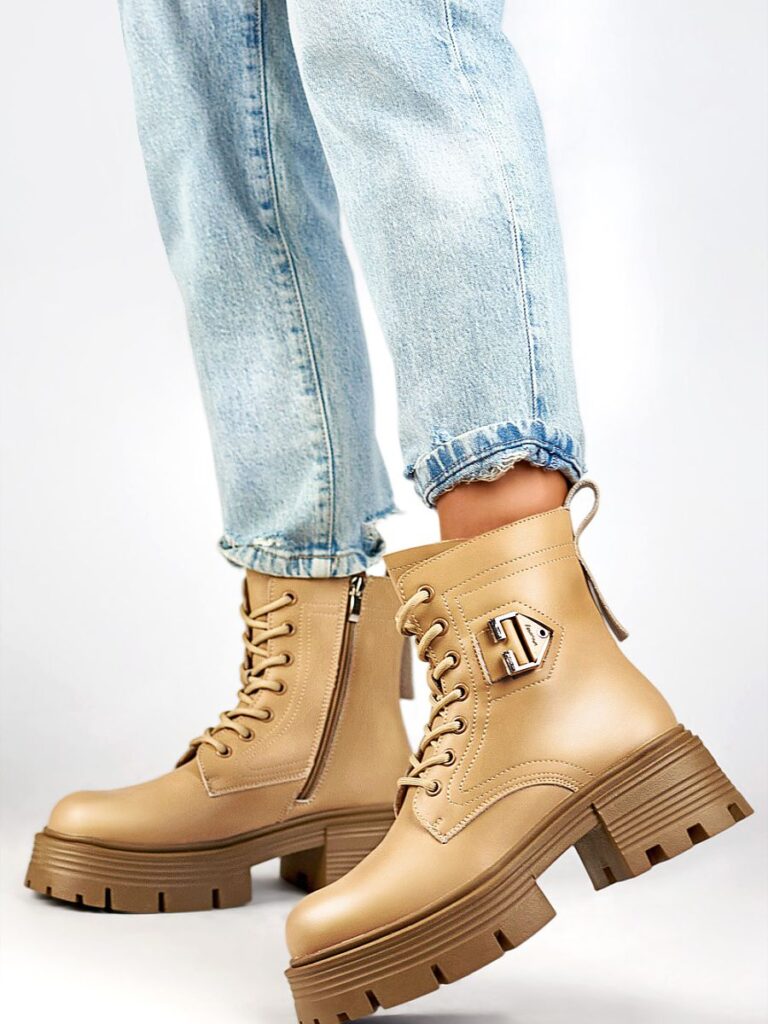 Botki Model GD-TL55BE Beige - PRIMO