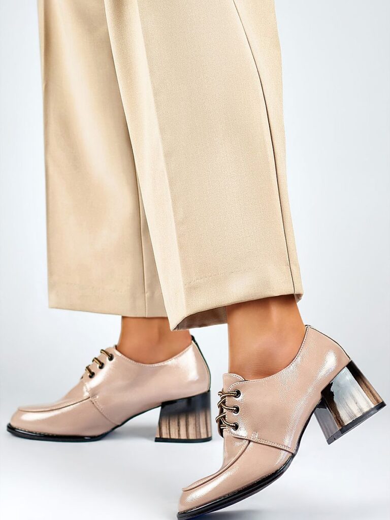 Półbuty Model GD-FL439-D.BE Beige - PRIMO