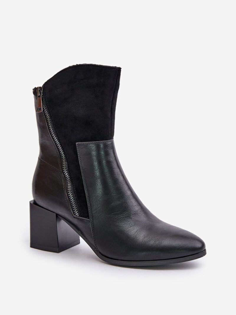 Botki Model Relabina ASA217-9 Black - Step in style - obrazek 2