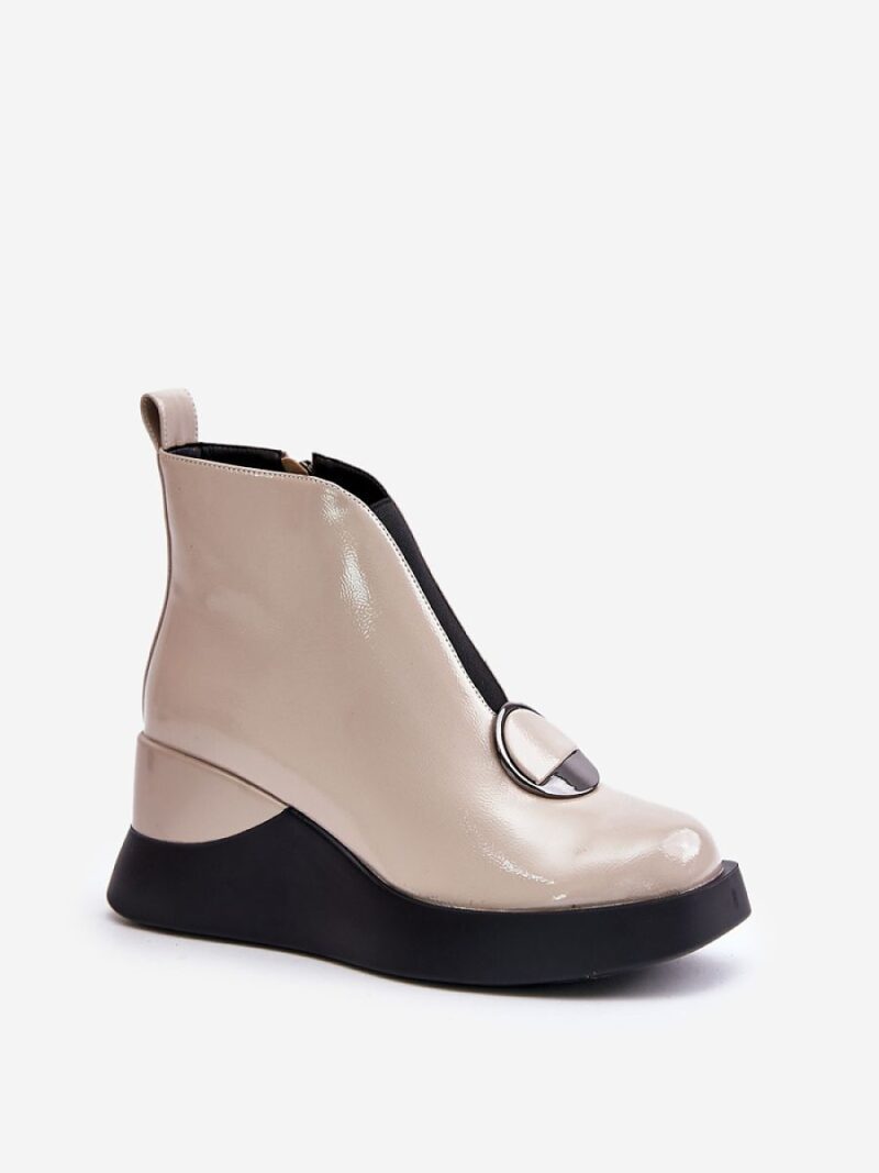 Botki Model DA MR880-136 Beige - Step in style - obrazek 2
