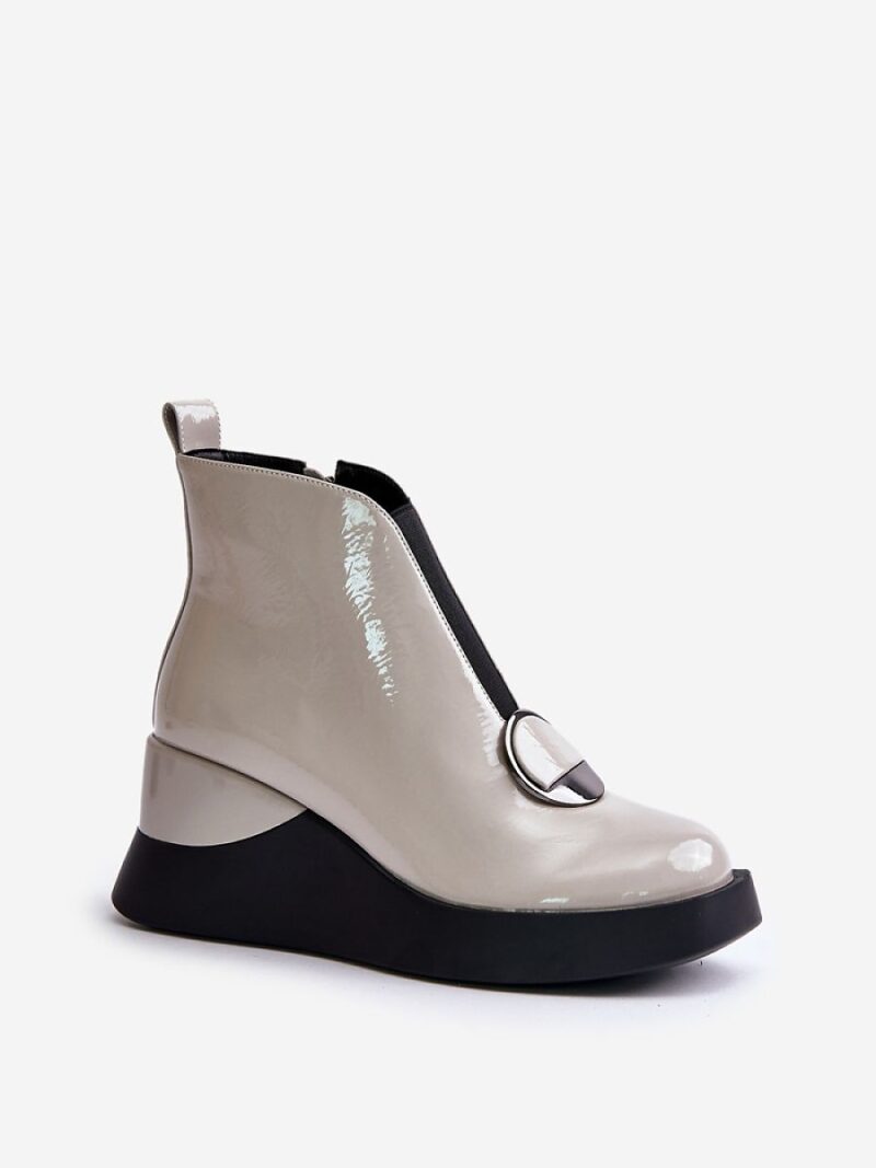 Botki Model DA MR880-136 Light Grey - Step in style - obrazek 2