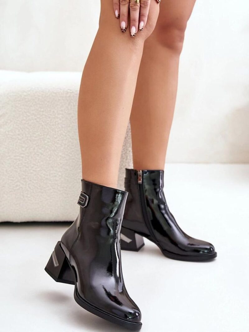Botki Model MR880-093 Black - Step in style - obrazek 3