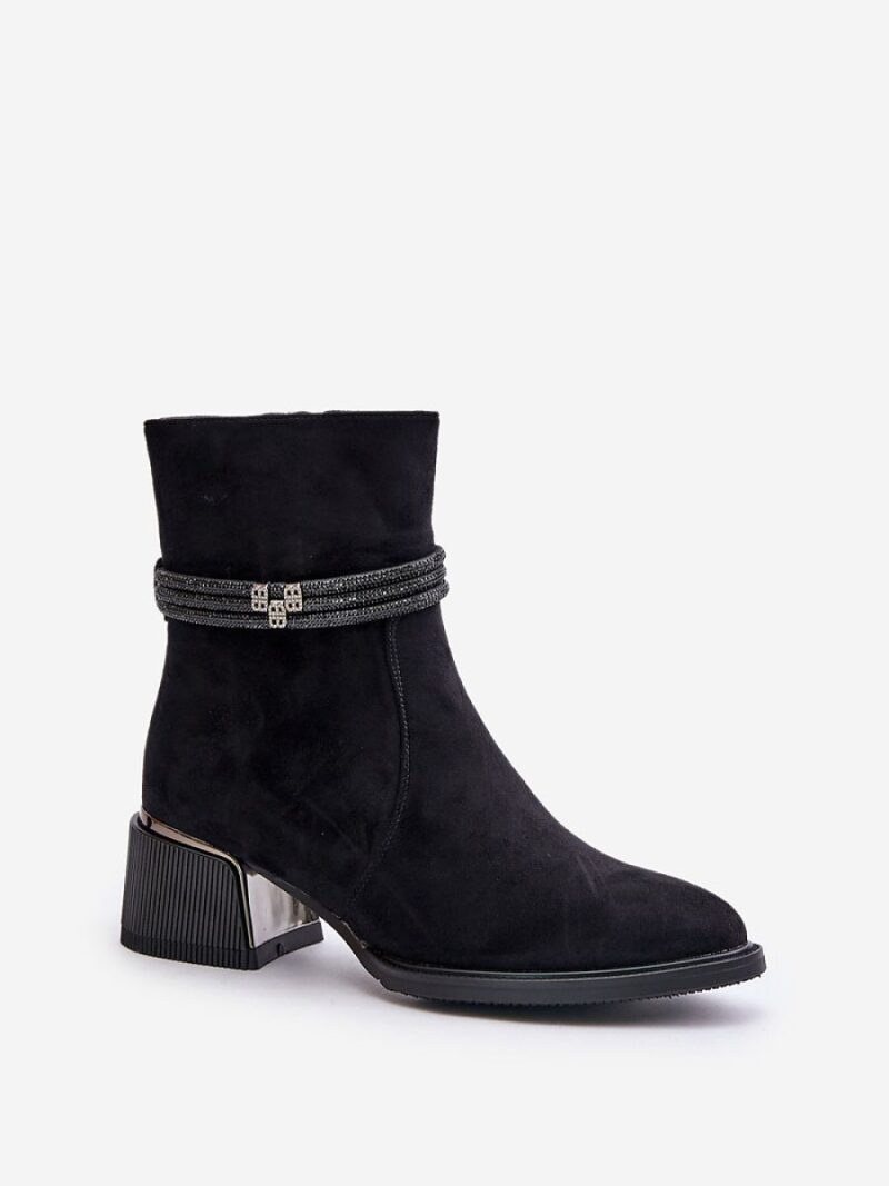 Botki Model DA MR880-027 Black - Step in style - obrazek 2