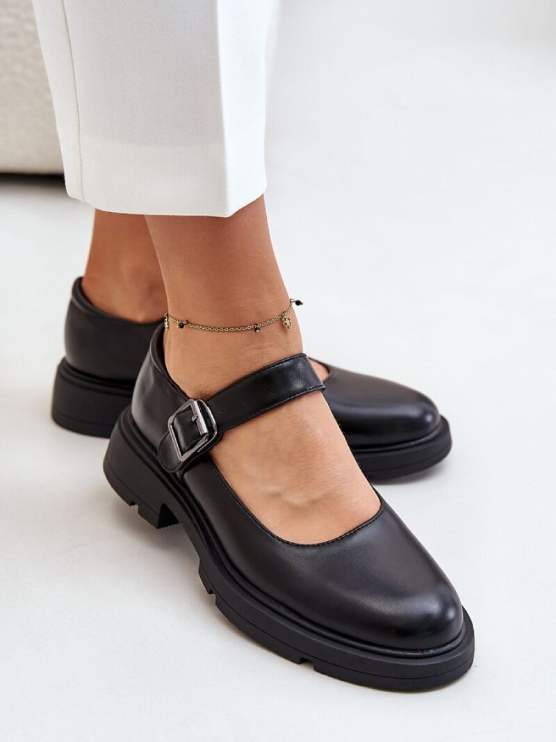 Półbuty Model Vinceza 62179 Black Skóra - Step in style - obrazek 3