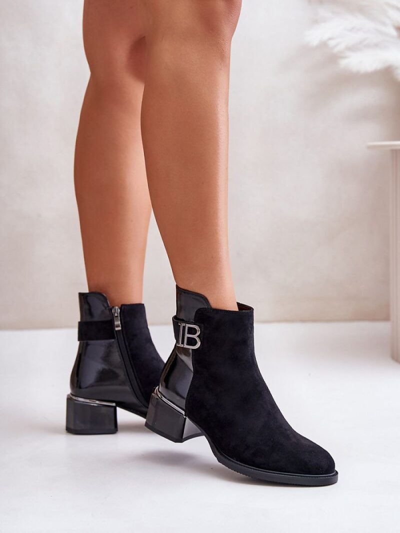 Botki Model MR880-040 Black - Step in style - obrazek 3