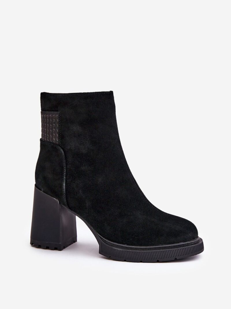 Botki Model DA CR42-106 Black - Step in style - obrazek 2