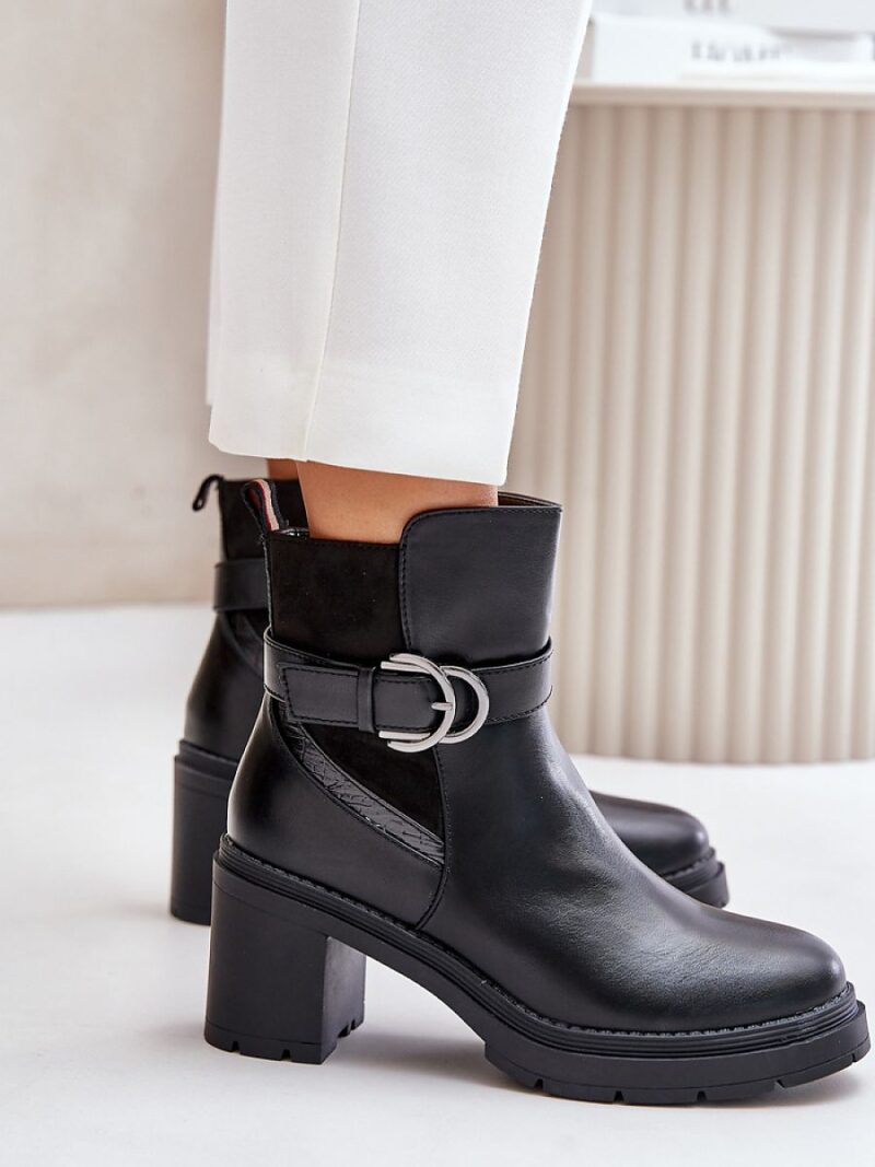 Botki Model Inabelle M767 Black - Step in style - obrazek 3