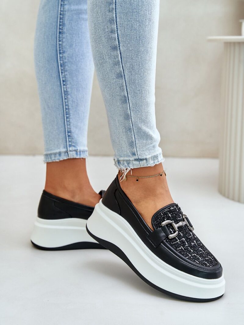 Mokasyny Model Vinceza 89105 Black - Step in style - obrazek 3