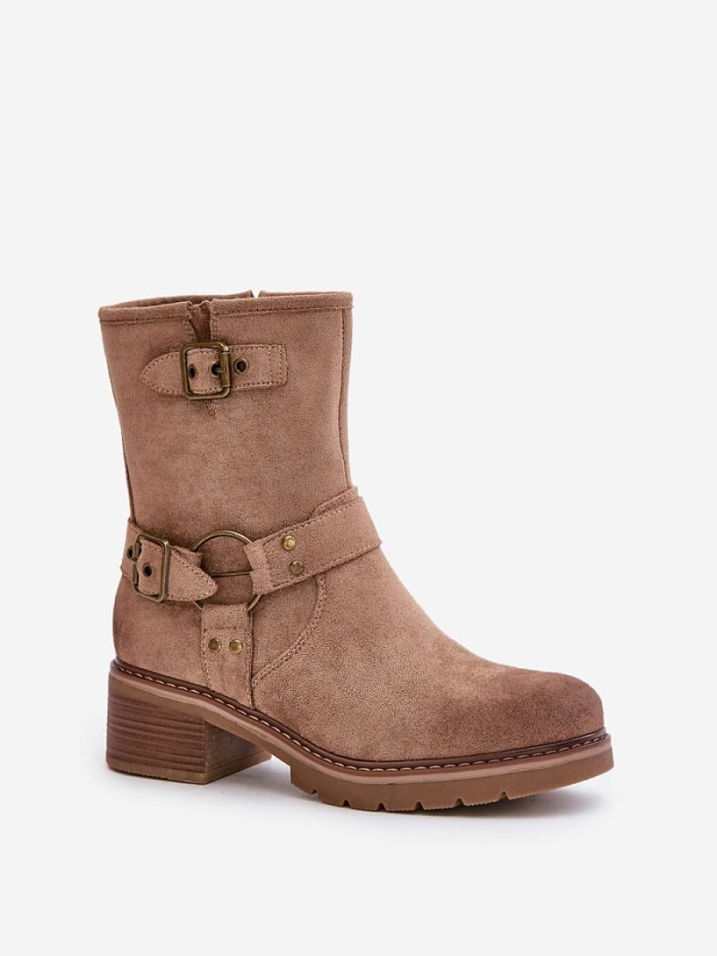Botki Model Zudra 7280 Dark Beige - Step in style - obrazek 2