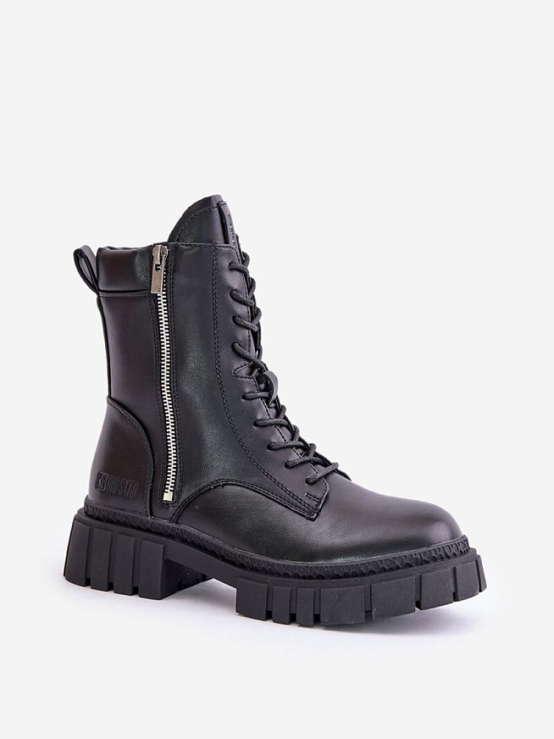 Workery Model Skóry Big Star MM274578 Black - Step in style - obrazek 2