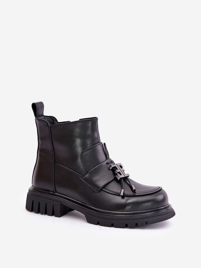 Botki Model Asperra 24BT15-7455 Black - Step in style - obrazek 2