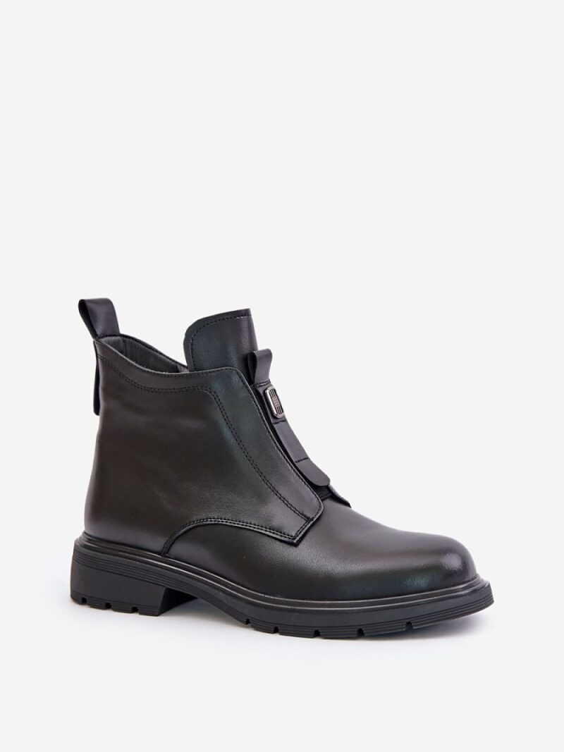 Botki Model Komisa 24BT15-7459 Black - Step in style - obrazek 2