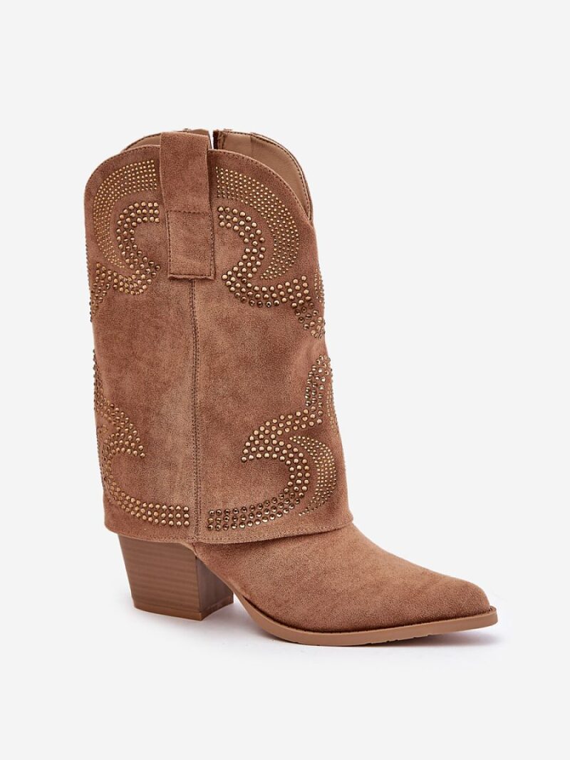 Botki Model S.Barski HY42-153 Camel - Step in style - obrazek 2