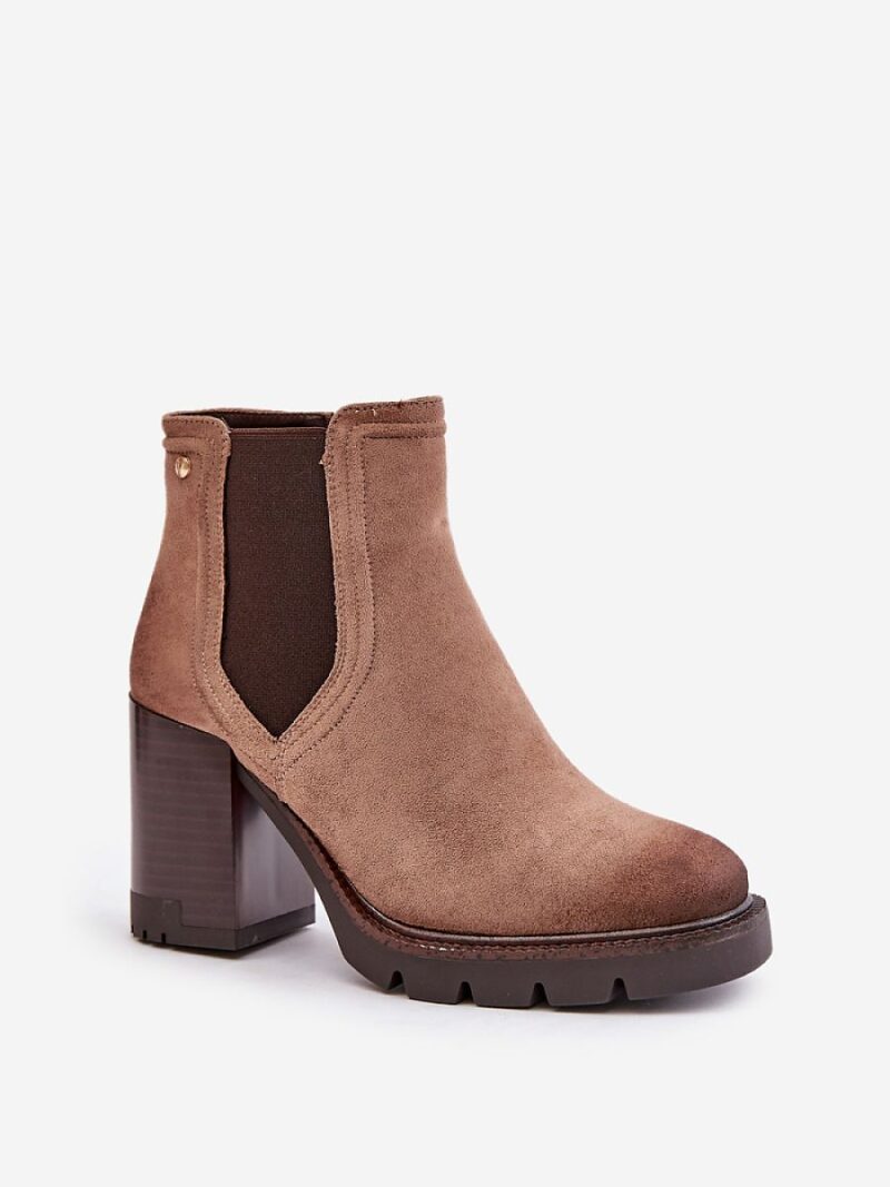 Botki Model Vinceza 58356 Beige - Step in style - obrazek 2