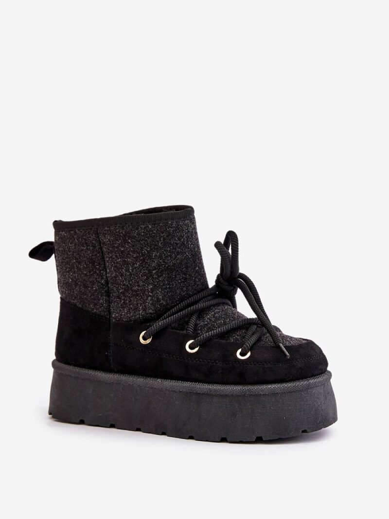 Śniegowce Model Mavora HY868 Black - Step in style - obrazek 2