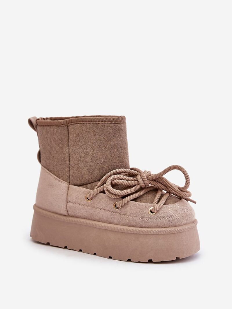 Śniegowce Model Mavora HY868-39 Beige - Step in style - obrazek 2