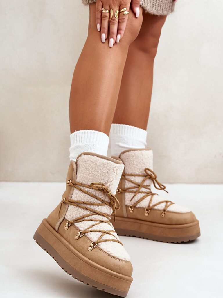 Śniegowce Model Riaviana 24889 Light Brown - Step in style